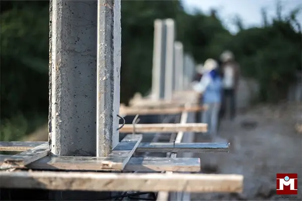 بتن‌ریزی ستون در سازه‌های بتنی